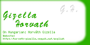 gizella horvath business card